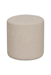 Ejby Pufa - Pufa z bouclé, beżowa, Ø34x36 cm, HN1233