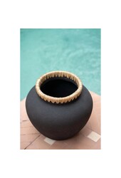 Wazon Styly - Czarny Naturalny - M
