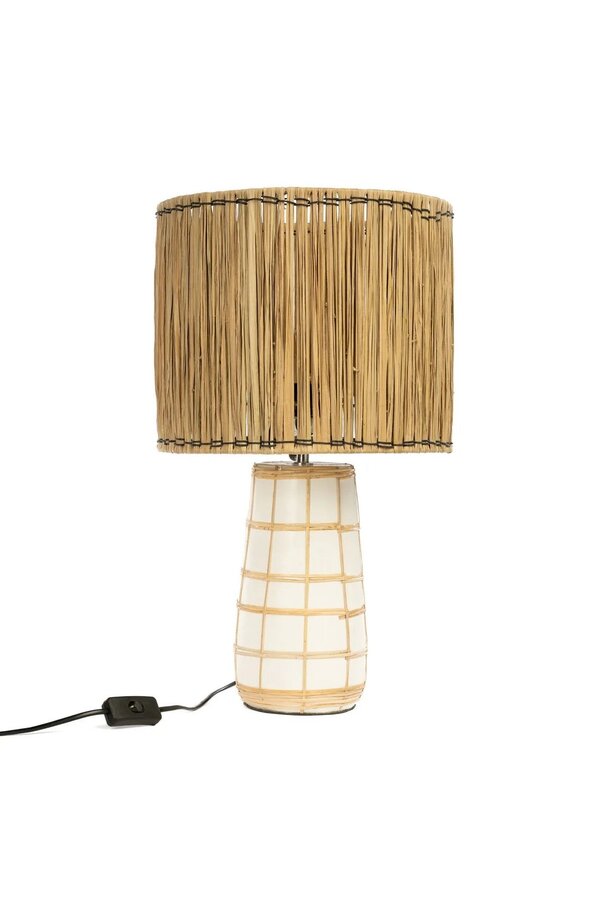 Lampa Stołowa Molokai - Biały Naturalny