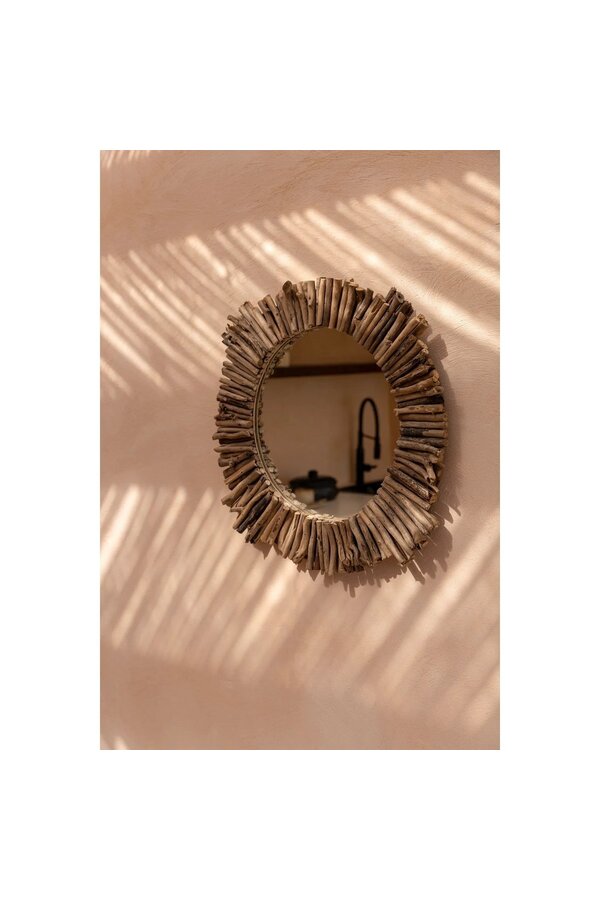Lustro Driftwood Halo - Naturalne - M