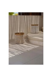 Pandanowy kosz %232 - Naturalna biel