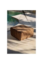 Pufa Hiacyntowa Kwadratowa - Naturalna - M