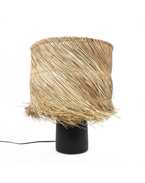 Bazar Bizar Living Lampa stołowa Pandan - czarno-naturalna