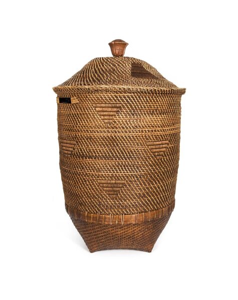 Bazar Bizar Living Kosz na pranie Colonial - Naturalny Brąz - XL