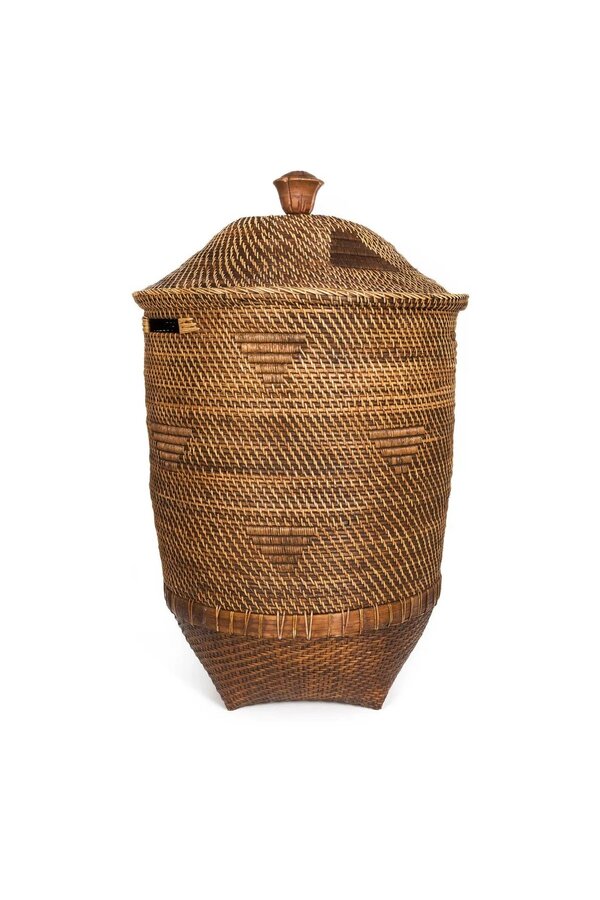 Kosz na pranie Colonial - Naturalny Brąz - XL