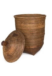Kosz na pranie Colonial - Naturalny Brąz - XL