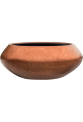 Baq Metallic Silver Leaf Bowl Ufo Matt Coffee - wyprzedaż