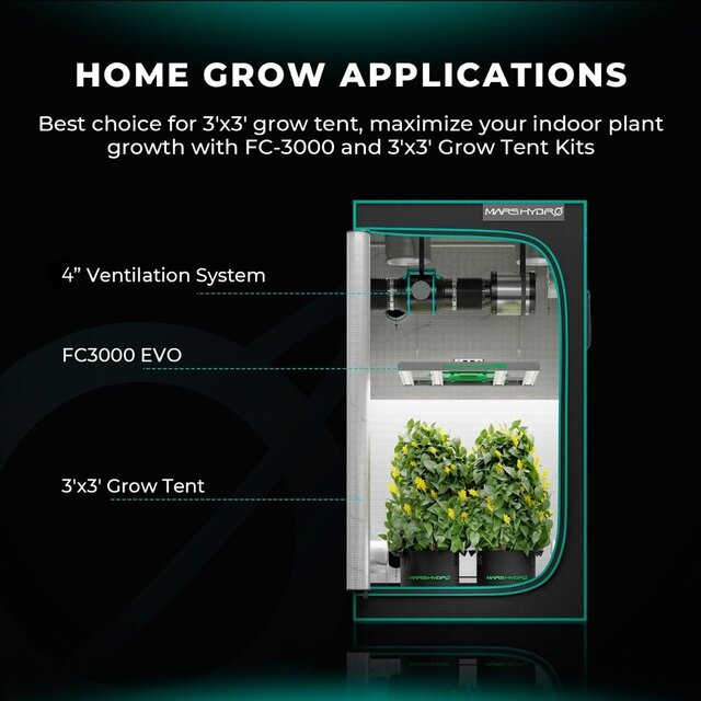 Mars Hydro Mars Hydro FC-3000 EVO LED Grow Light Mars Hydro Mars Hydro FC-3000 EVO LED Grow Light