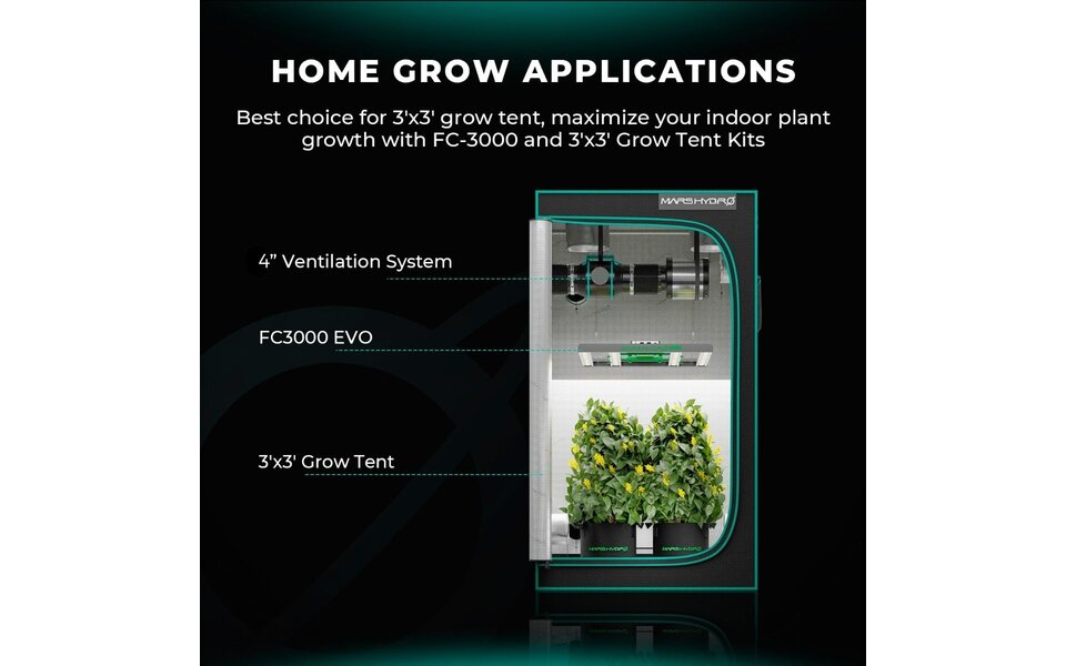 Mars Hydro Mars Hydro FC-3000 EVO LED Grow Light Mars Hydro Mars Hydro FC-3000 EVO LED Grow Light