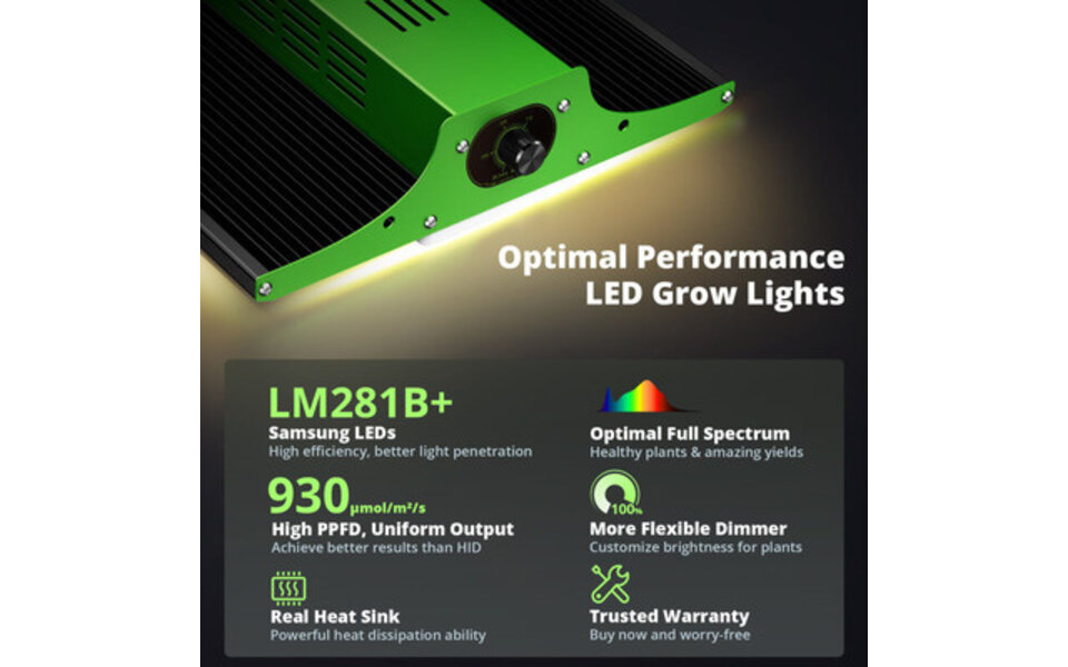 Viparspectra Viparspectra P600 LED Kweeklamp Viparspectra Viparspectra P600 LED Kweeklamp