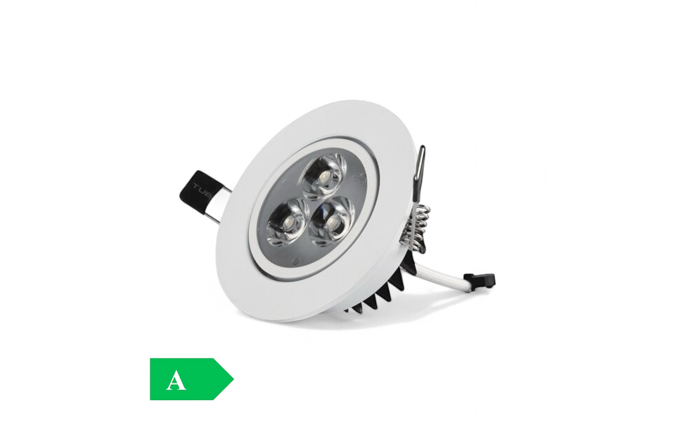 Aigostar Aigostar LED Inbouwspot 3W | 6000K (840) | Daglicht Wit | Ø85mm | Kantelbaar