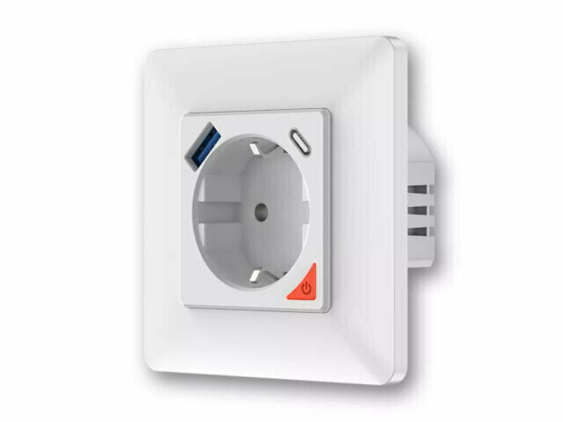 Smartlife Domotica Inbouw stopcontact met USB & USB-C PD Smartlife Domotica Inbouw stopcontact met USB & USB-C PD