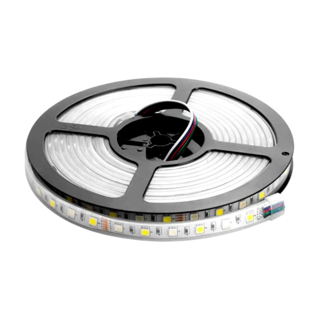 LED strip van 5 meter met 24 watt verbruik, 60 LEDs per meter in helder wit licht 4000K LED strip van 5 meter met 24 watt verbruik, 60 LEDs per meter in helder wit licht 4000K
