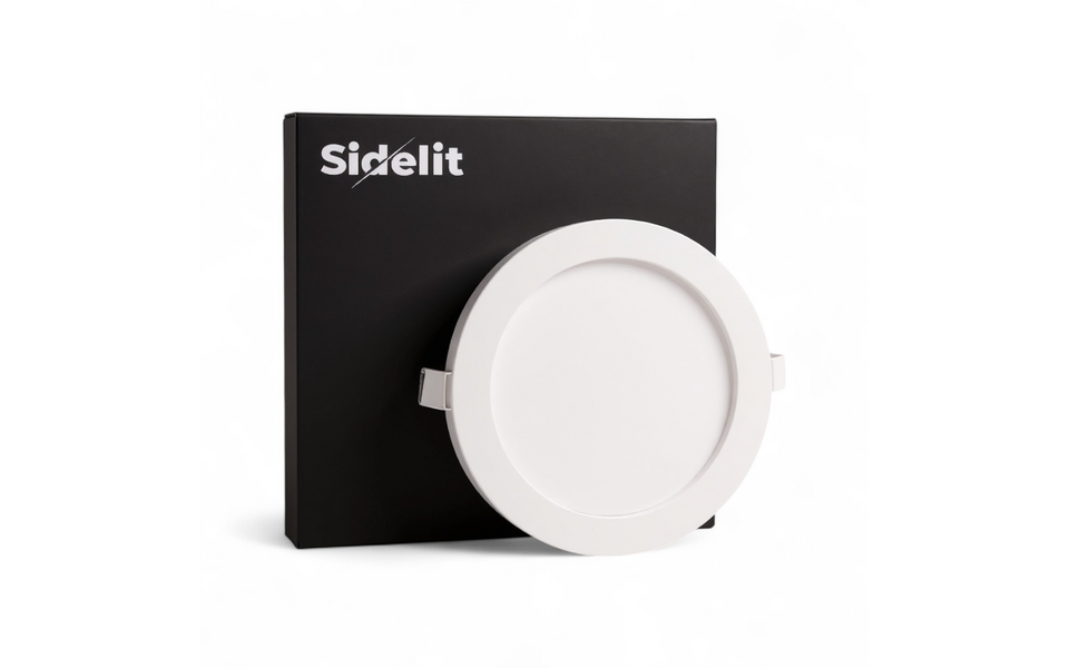 Sidelit Sidelit LED Downlight | 6W | 3000K | Warm Wit | 480lmLED Downlight | 3W | 6000K | Koud Wit | 240lm