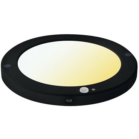 LED Plafondlamp 18W | Bewegingssensor | CCT Instelbaar | Opbouw/Inbouw | Rond | Mat Zwart LED Plafondlamp 18W | Bewegingssensor | CCT Instelbaar | Opbouw/Inbouw | Rond | Mat Zwart