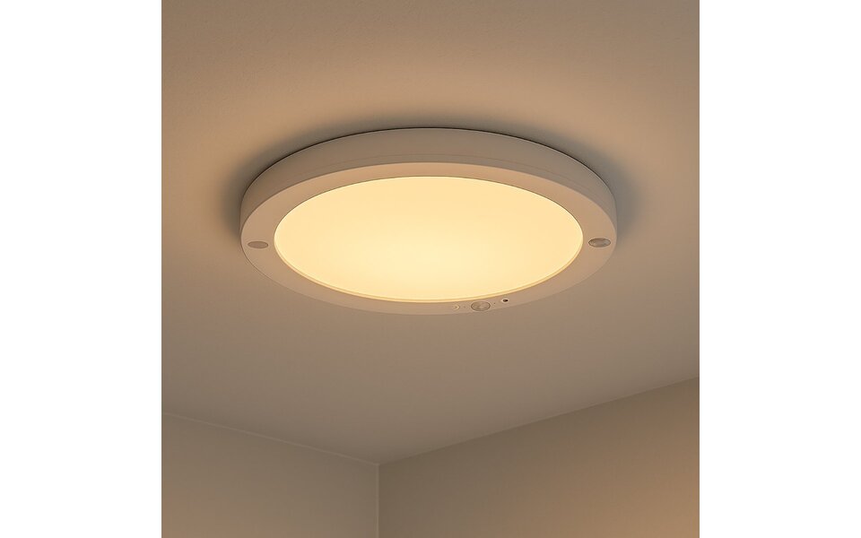 HLW LED Ceiling Light 18W | CCT | Motion Sensor | Matte White