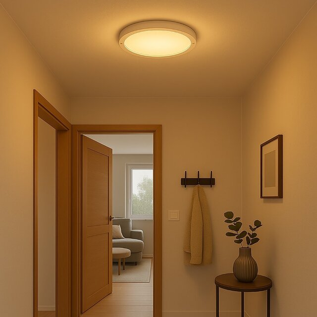 HLW LED Plafondlamp 18W | CCT | Bewegingssensor | Mat Wit