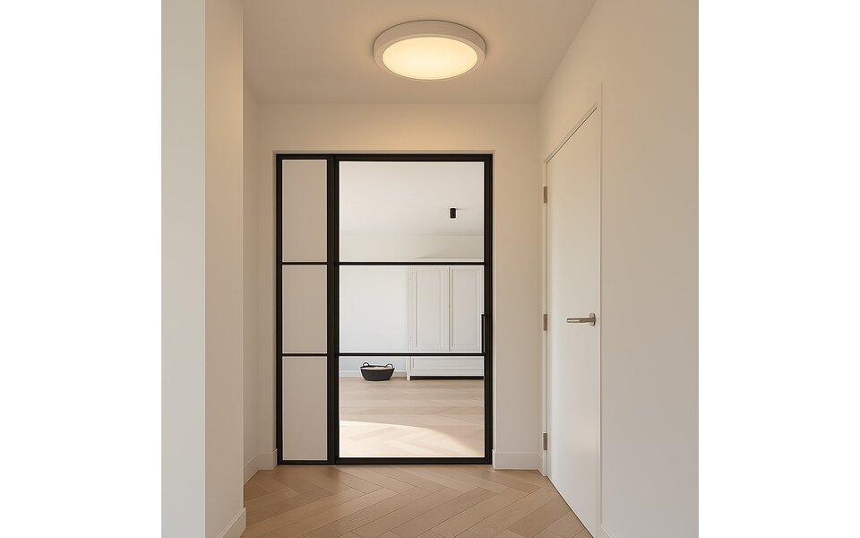 HLW LED Ceiling Light 18W | CCT | Motion Sensor | Matte White