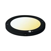 LED Ceiling Light Sensor Day/Night – 18W – CCT – 360° – Round – Matte Black