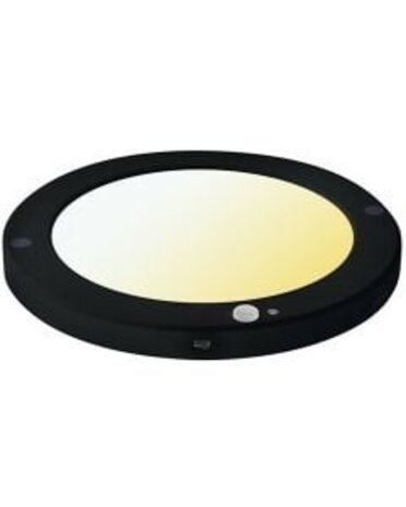 LED Plafondlamp Sensor Dag/Nacht – 18W – CCT – 360° – Rond – Mat Zwart LED Plafondlamp Sensor Dag/Nacht – 18W – CCT – 360° – Rond – Mat Zwart
