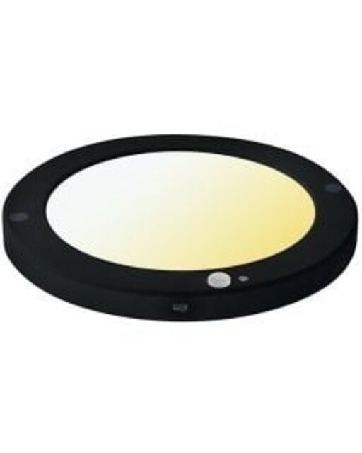 LED Plafondlamp Sensor Dag/Nacht – 18W – CCT – 360° – Rond – Mat Zwart Binnenverlichting LED Plafondlamp Sensor Dag/Nacht – 18W – CCT – 360° – Rond – Mat Zwart Binnenverlichting