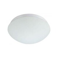 LED Plafondlamp Bewegingssensor – 360° – E27 – Ovaal – Mat Wit – Glas