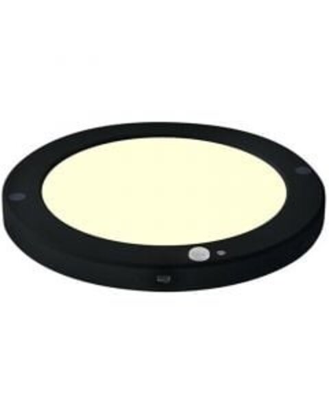 HLW LED Plafondlamp Sensor Dag/Nacht – 18W – 3000K – 360° – Rond – Mat Zwart HLW LED Plafondlamp Sensor Dag/Nacht – 18W – 3000K – 360° – Rond – Mat Zwart