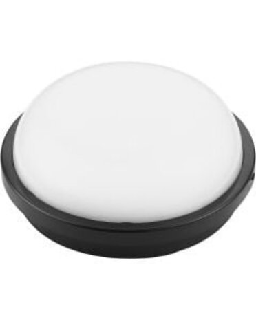 LED Plafondlamp Badkamer – Artony – 15W – 4200K – IP65 – Rond – Zwart LED Plafondlamp Badkamer – Artony – 15W – 4200K – IP65 – Rond – Zwart