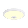 LED Plafondlamp Sensor Dag/Nacht – Kozolux Crimpy – 20W 1500lm – 3000K – Rond – Wit