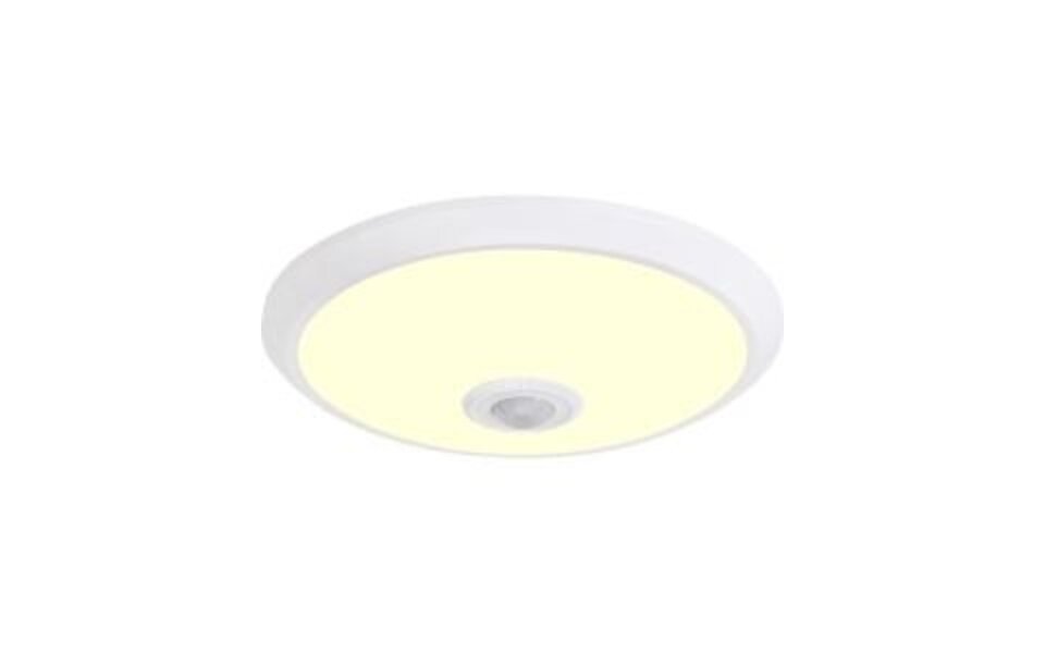 HLW LED Plafondlamp Sensor Dag/Nacht – Kozolux Crimpy – 20W 1500lm – 3000K – Rond – Wit