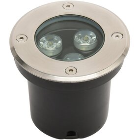 LED Grondspot - Inbouw Rond - 3W - IP67 - 4000K - Mat Chroom - RVS LED Grondspot - Inbouw Rond - 3W - IP67 - 4000K - Mat Chroom - RVS