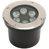 LED Ground Spot – Recessed Round – 6W – IP67 – 4000K – Matte Chrome – Stainless Steel