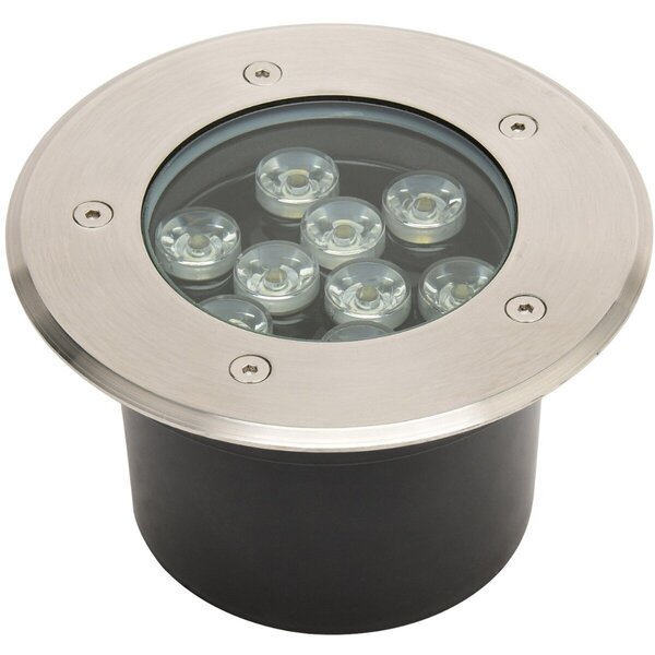 HLW LED LED Grondspot - Inbouw Rond - 9W - IP67 - 4000K Natuurlijk Wit - Mat Chroom - RVS HLW LED LED Grondspot - Inbouw Rond - 9W - IP67 - 4000K Natuurlijk Wit - Mat Chroom - RVS