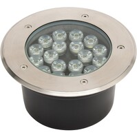 LED Grondspot - Inbouw Rond - 12W - IP67 - 4000K - Mat Chroom - RVS LED Grondspot - Inbouw Rond - 12W - IP67 - 4000K - Mat Chroom - RVS