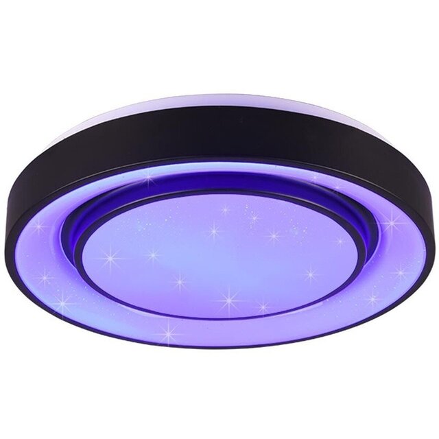 HLW LED LED Ceiling Light WiZ Trion Monan 20W | RGBW Dimmable | Round Black HLW LED LED Ceiling Light WiZ Trion Monan 20W | RGBW Dimmable | Round Black