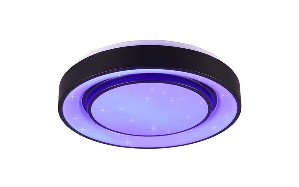 HLW LED LED Plafondlamp WiZ Trion Monan 20W | RGBW Dimbaar | Rond Zwart