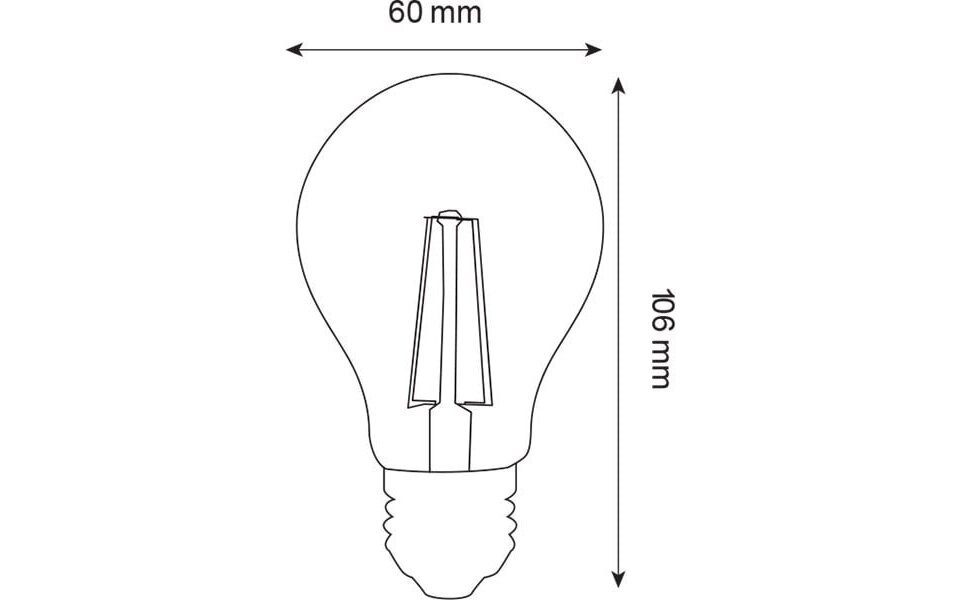 HLW LED LED Filament Lamp E27 4W 2700K Warm White HLW LED LED Filament Lamp E27 4W 2700K Warm White