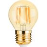 Tien amberkleurige LED kogel lampen E27 4W 2200K warm licht 360 lumen voordeelpak