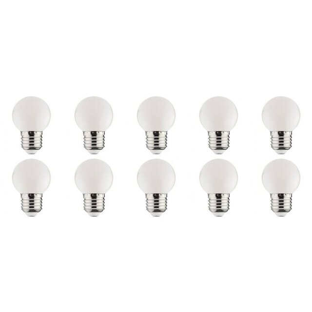 10x LED Lamp E27 Kozolux Romba Wit 1W Lichtbronnen