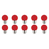 10x LED Lamp E27 Kozolux Romba Red 1W