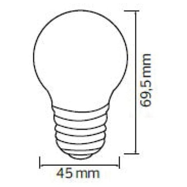 HLW LED 10x LED Lamp E27 Kozolux Romba Rood 1W HLW LED 10x LED Lamp E27 Kozolux Romba Rood 1W