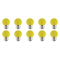 10x LED Lamp E27 Kozolux Romba Yellow 1W