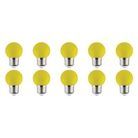 10x LED Lamp E27 Kozolux Romba Yellow 1W