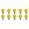 10x LED Lamp E27 Kozolux Romba Geel 1W Lichtbronnen