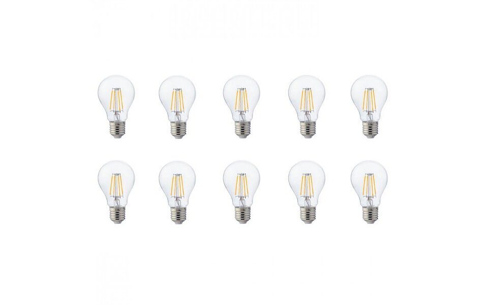 HLW LED LED Lamp 10 Pack Filament E27 4W 2700K