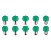10x LED E27 Kozolux Romba Groen 1W 10x LED E27 Kozolux Romba Groen 1W