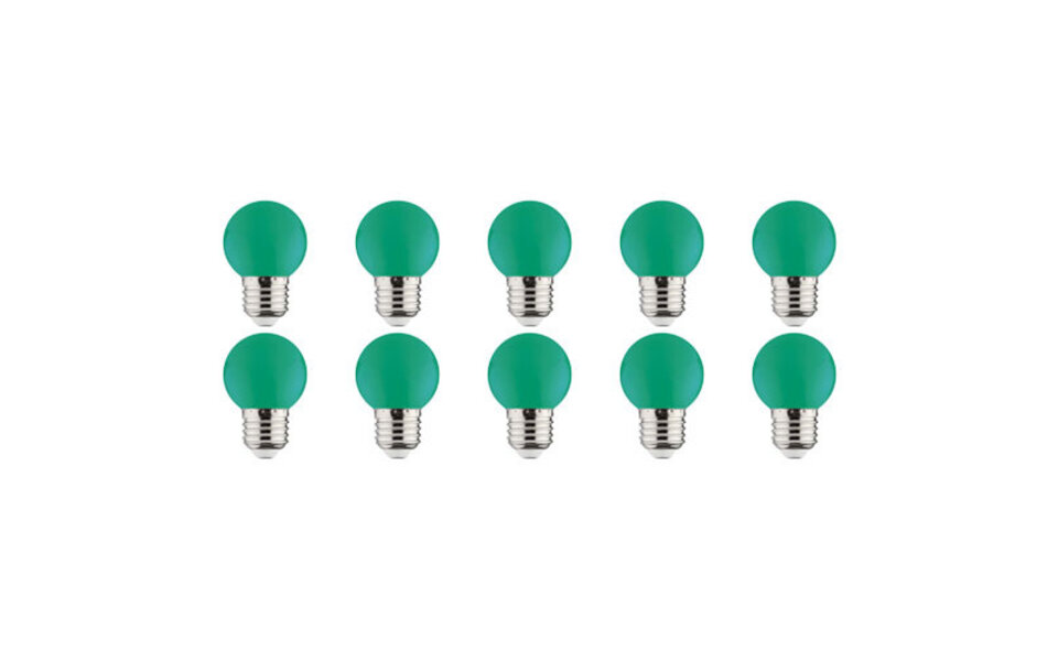 HLW LED 10x LED E27 Kozolux Romba Groen 1W HLW LED 10x LED E27 Kozolux Romba Groen 1W