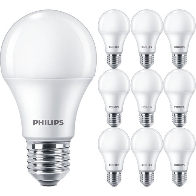 PHILIPS CorePro LEDbulb E27 Peer Mat 10 Pack 10W 6500K Lichtbronnen