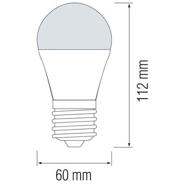 HLW LED LED Lamp E27 Standaard Brinton 13W 3000K A60