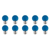 10x LED Lamp E27 Kozolux Romba Blauw 1W 10x LED Lamp E27 Kozolux Romba Blauw 1W